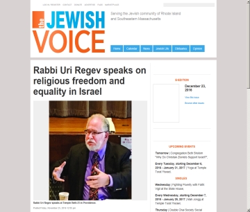 http://www.jvhri.org/stories/Rabbi-Uri-Regev-speaks-on-religious-freedom-and-equality-in-Israel,5717