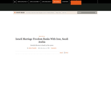 http://www.tabletmag.com/scroll/139169/israeli-marriage-freedom-ranks-with-iran-saudi-arabia