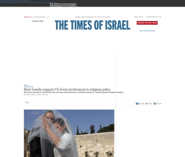 http://www.timesofisrael.com/most-israelis-support-us-jewry-involvement-in-religious-policy/