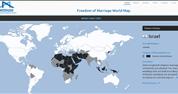 In Hiddush's Freedom of Marriage World Map, Israel receives 