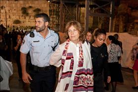 WOW Leader Anat Hoffman arrested on October 17th, 2012. Photo: Michal Fattal