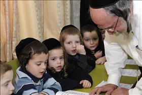 Ultra-Orthodox boys at school